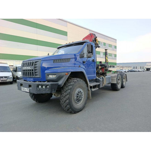 Ural NEXT 4320 6x6 Седельный тягач с КМУ SM03-04N (Дизельный, 6,7 л, 273 л.с., МТ)