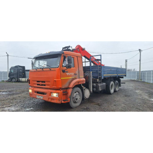 КАМАЗ 65115 6x4 Бортовой с КМУ 65115 6x4 Бортовой с КМУ Kanglim KS 1256